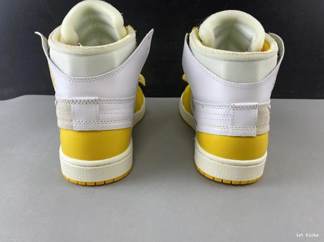 1st Kicks Shoes NRG Dark Yellow-Cone Powder AQ0818-149 White 1 Off-White Jordan Air x 0801